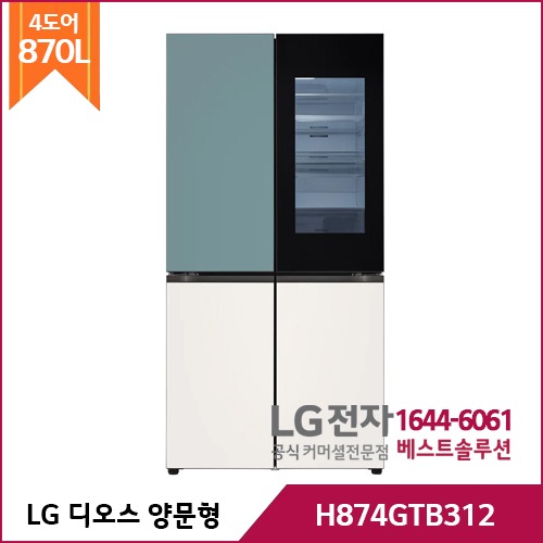 LG 디오스 오브제컬렉션 노크온 H874GTB312