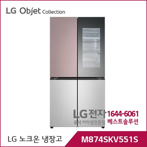LG 노크온 매직스페이스 냉장고 M874SKV551S